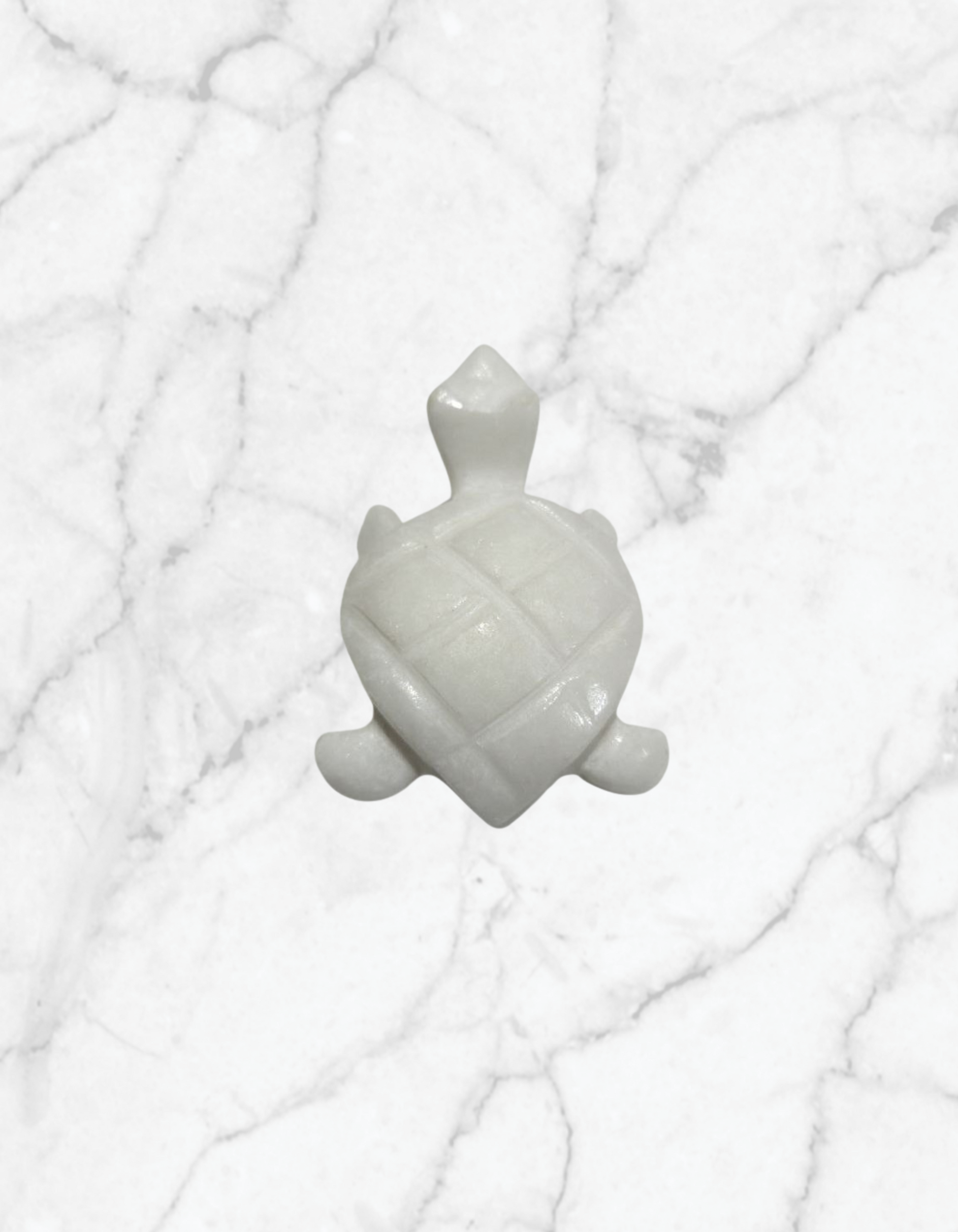 Marble Tortoise, White Marble Turtle, Marble Kachua(3.5 Inches) - Made in Makrana Marble